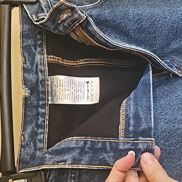 Men's Carhartt insulated jeans 35×34 - Picture 3 of 8